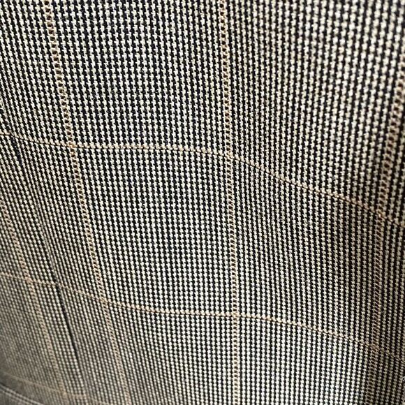 Jos. A. Bank Signature Collection Gordon Blazer 38 Houndstooth Plaid Silk Wood - Picture 9 of 16